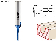 Фреза пазовая прямая 4х13мм (ЗУБР) /хвостовик 8ммарт. 28753-4-13/