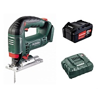 Лобзик аккум. STАB 18 LTX 100 (METABO) /18В; 1 аккум. Li-ion 4,0 Ахч, 0-2800 об/мин; дерево-100мм; 2,6кг, зар. устройство ASC 55, арт. Т03350/