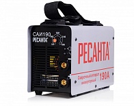 Инвертор сварочный САИ-190 (РЕСАНТА) /220В, мощность 5,5кВт, 10-190А, 1,6-5,0мм, 4,7кг/