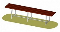 Скамья на металл. ножках 2212