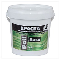 Краска DALI-DECOR Base акриловая быстросохнущая тиксотропная база А 0,9л матовая белая