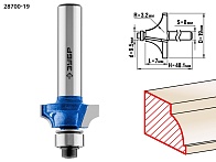 Фреза кромочная калевочная 19х7мм №1 (ЗУБР) /арт. 28700-19/