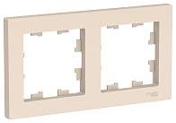 Рамка 2-мест AtlasDesign (Schneider Electric) / бежевая /арт. ATN000202/