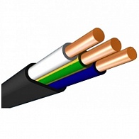 Кабель силовой медный ВВГ-Пнг (А)-LS 3х1,5 ок (N, PE) /бухта 100м ГОСТ31996-2012/