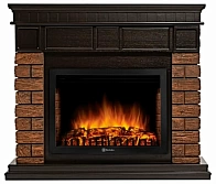 Каминокомплект Firelight Bricks Wood 25 камень темный, шпон венге с очагом Electrolux EFP/P-2520LS N